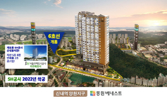 (사진: SH공사 앞에 들어설, 서울 양원지구 동원베네스트 조감도)